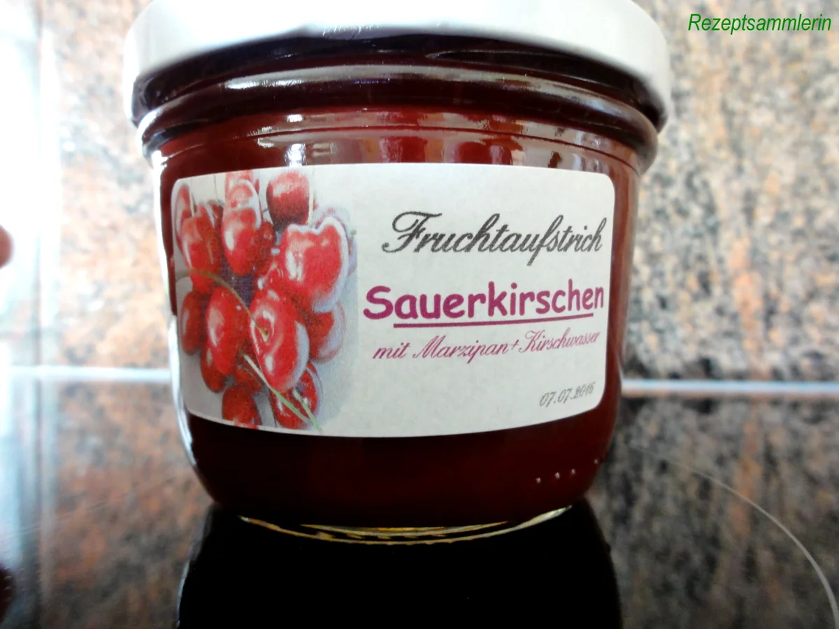 Rezept: M&G: SAUERKIRSCH Fruchtaufstrich Bild Nr. 101 M&G: SAUERKIRSCH Fruchtaufstrich - Rezept - Bild Nr. 101