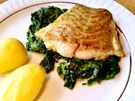 Seelachs auf Blattspinat - Rezept
