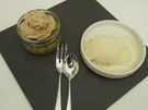 Rezept: Baumkuchenpudding mit Lakritz-Sahne Baumkuchenpudding mit Lakritz-Sahne - Rezept