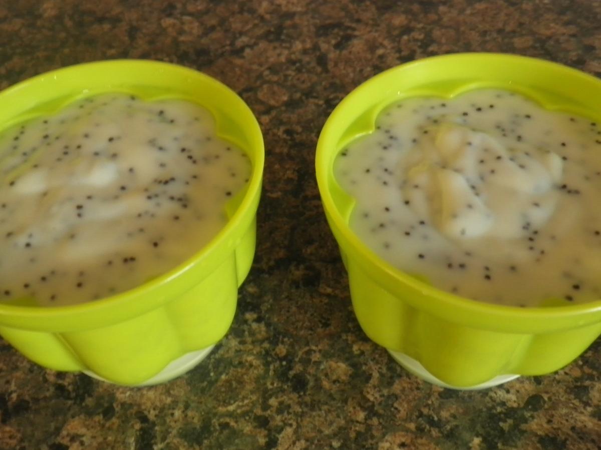 Weißer Schokoladen Mohn Pudding - einfach - von Cookies