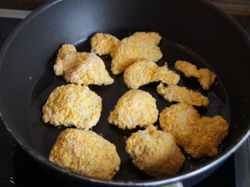 Hähnchen Chicken Chips mit karamellisierten Möhren - Rezept - Bild Nr. 4