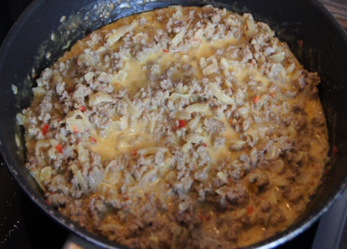 Flickerklops mit Kartoffelstampf und chinesischen Gurkensalat - Rezept - Bild Nr. 11
