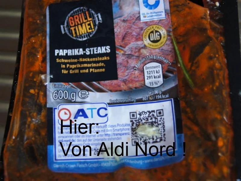 Paprika-Steaks mit Chinesischen Gurkensalat - Rezept - Bild Nr. 2