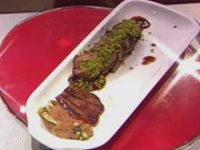 Lammlachse im Amarenalack mit gegrillter Zucchini (Henning Krautmacher) - Rezept