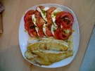 Viktoriabarsch an Tomaten und Mozarella - Rezept