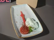 Erdbeere / Rhabarber / Waldmeister - Rezept