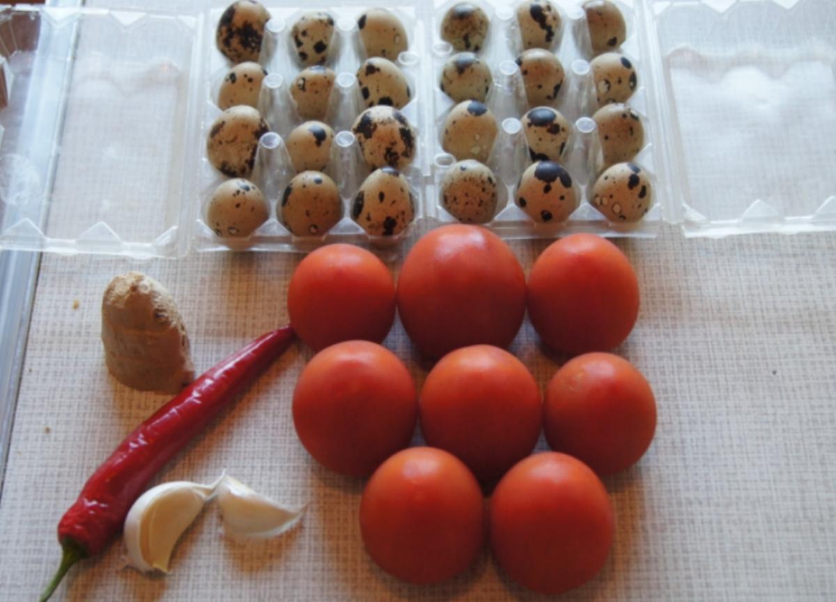 Wachteleieromelett mit herzhaften Tomaten - Rezept - Bild Nr. 56