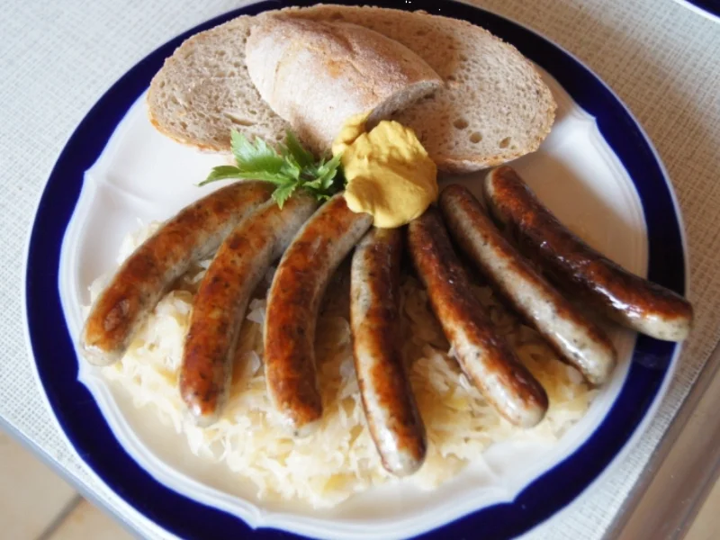 Nürnberger Rostbratwürste mit Sauerkraut und Bauernbrot - Rezept - Bild Nr. 56