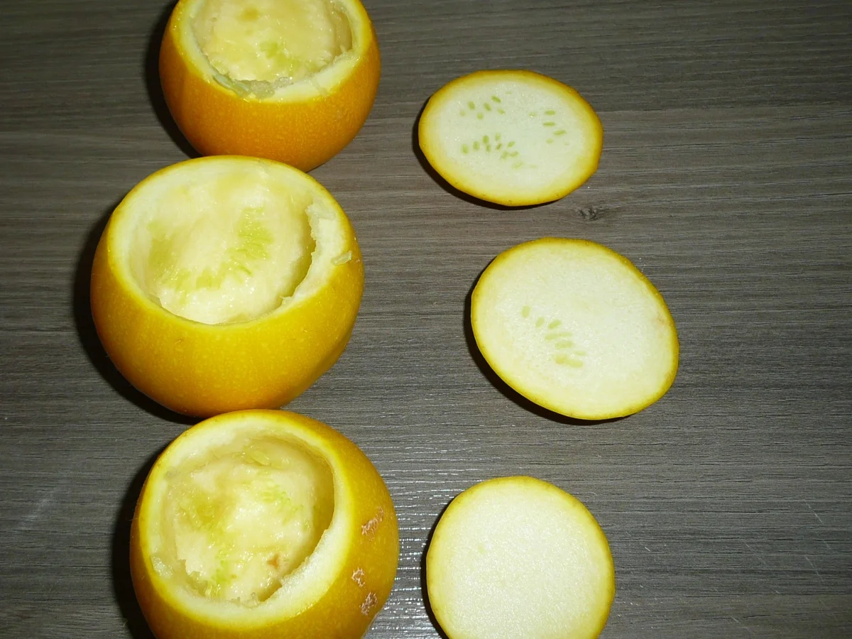 Rezept: Gefüllte Zucchini, an Zuckermais, Minz -Dipp und Putenstreifen. Bild Nr. 91 Gefüllte Zucchini, an Zuckermais, Minz -Dipp und Putenstreifen. - Rezept - Bild Nr. 91