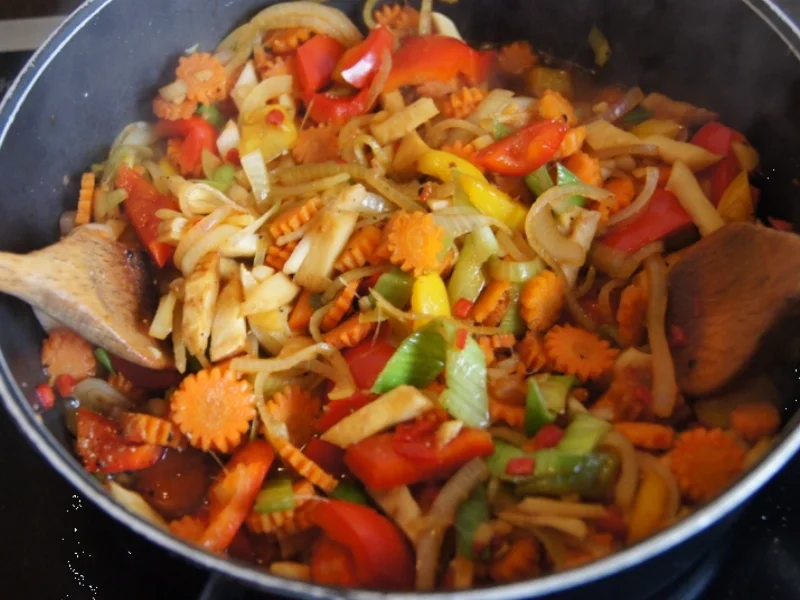 Rezept: Rotbarschfilet mit Gemüse in der Folie Bild Nr. 76 Rotbarschfilet mit Gemüse in der Folie - Rezept - Bild Nr. 76