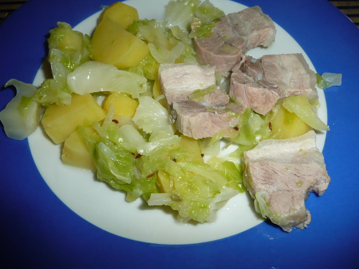 Spitzkohl - Schweinebauch - Kartoffel - Eintopf - Rezept - Bild Nr. 75