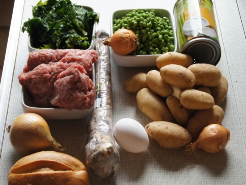 Pikante Fleischpflanzerl mit Kren, Schwäbischen Kartoffelsalat und Erbsenstampf - Rezept - Bild Nr. 77