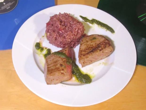 Lammrücken / Granatapfel Risotto / Minzpesto - Rezept