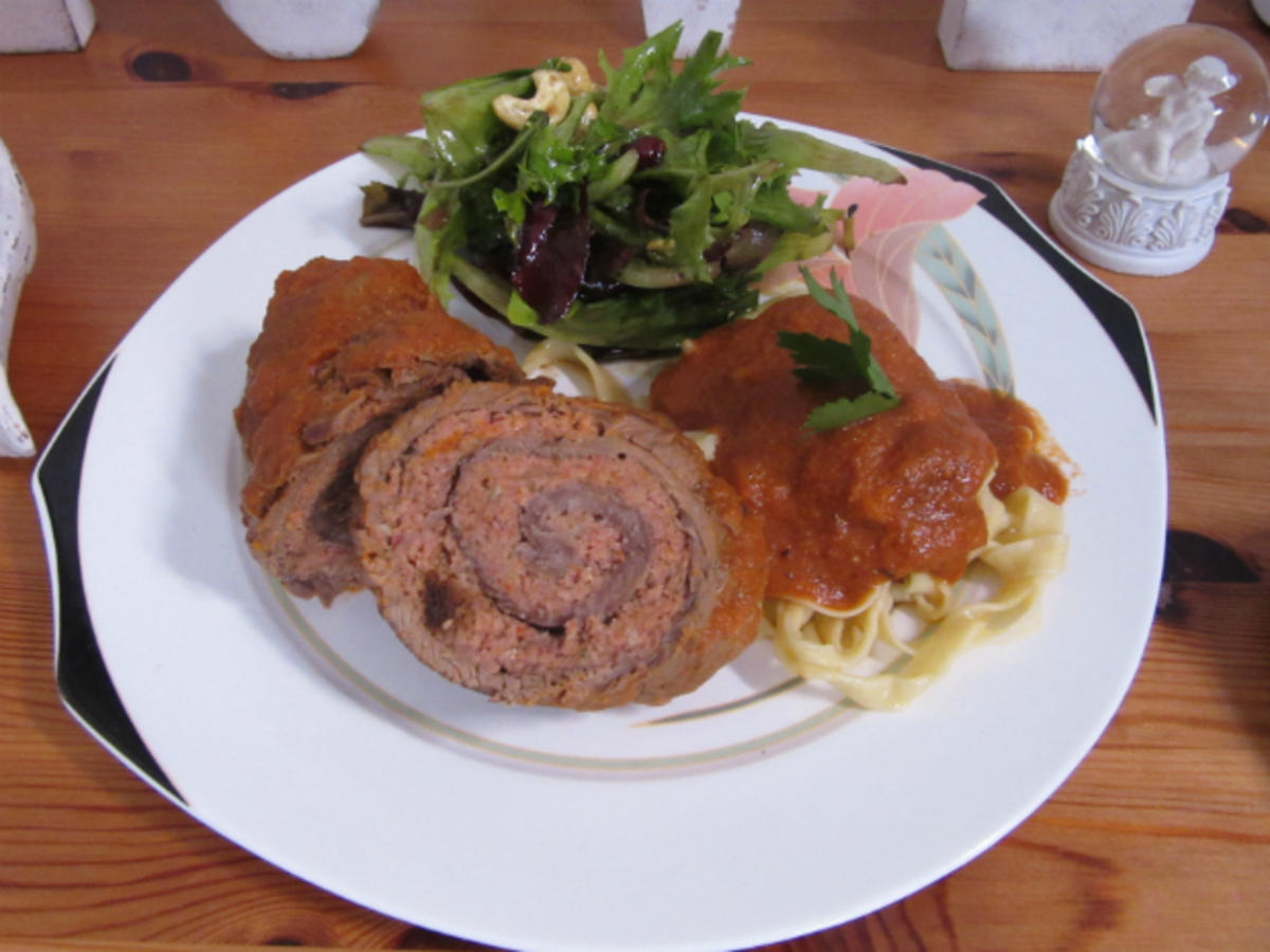 Bilder für Braciola - italienische Roulade mit Hackfleischfüllung - Rezept