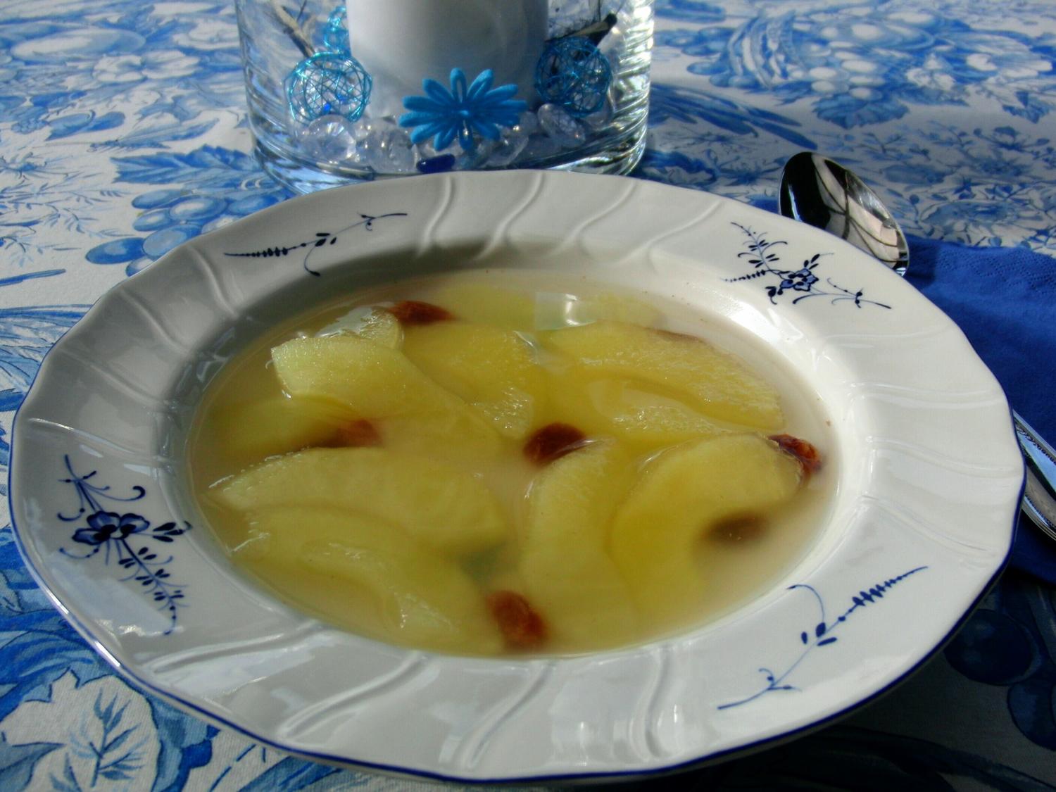 APFELSUPPE erfrischende Fruchtsuppe für heiße Sommertage / altes ...