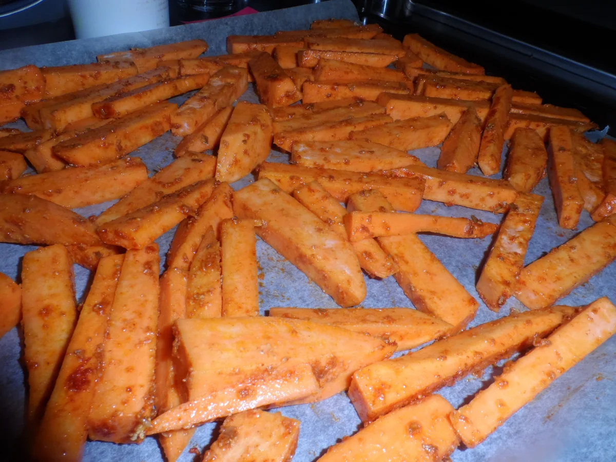 Rezept: BiNe` S SÜSSKARTOFFEL POMMES Bild Nr. 132 BiNe` S SÜSSKARTOFFEL POMMES - Rezept - Bild Nr. 132