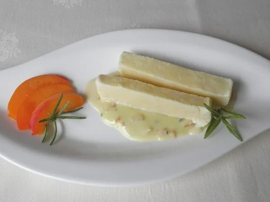 Rosmarin - Parfait ...  auf einer mediterranen weißen Schokoladen - Sauce ... - Rezept - Bild Nr. 133