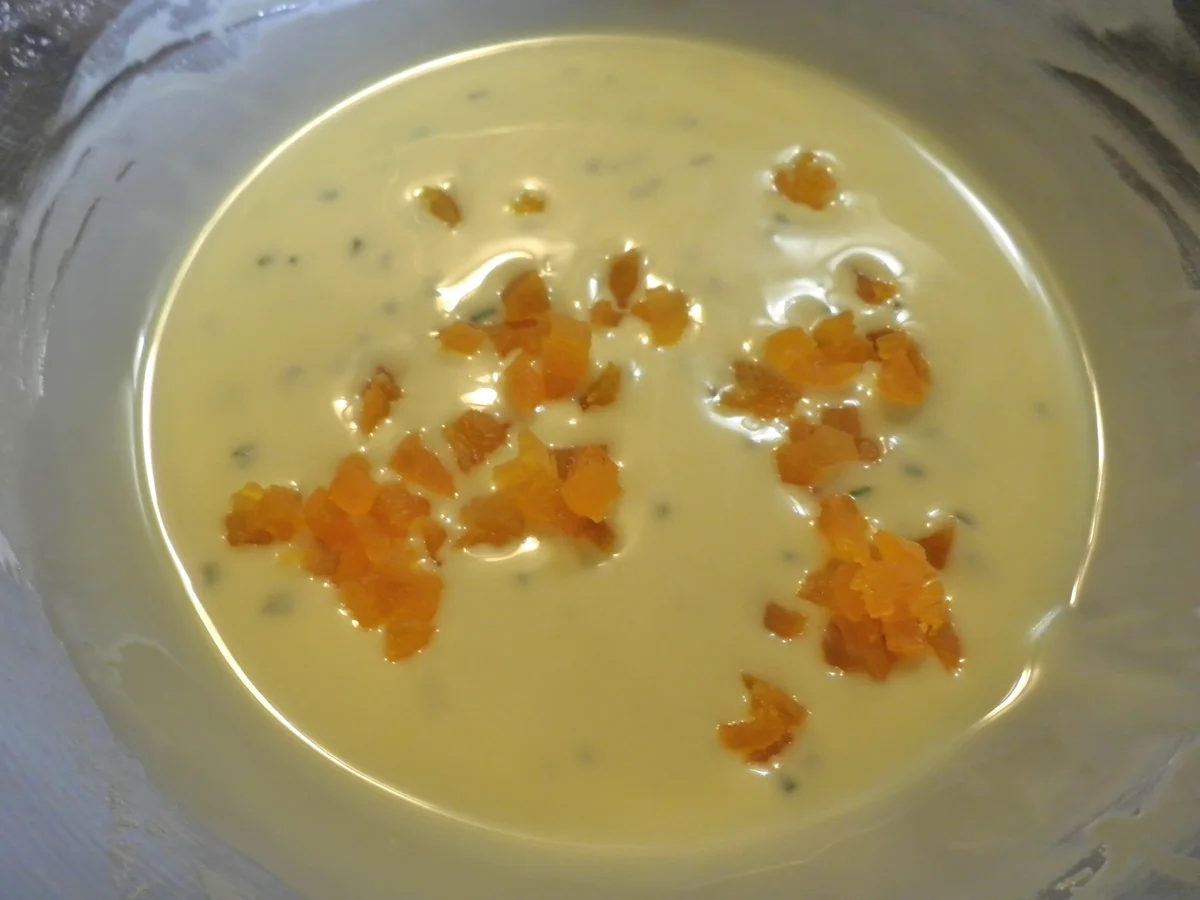 Rosmarin - Parfait ...  auf einer mediterranen weißen Schokoladen - Sauce ... - Rezept - Bild Nr. 149