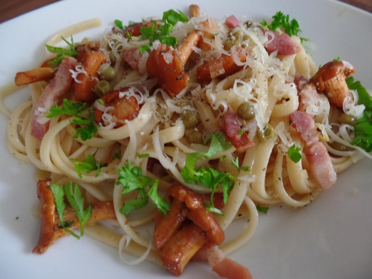 Pfifferling Speck Pasta - einfach - von Sheeva1960