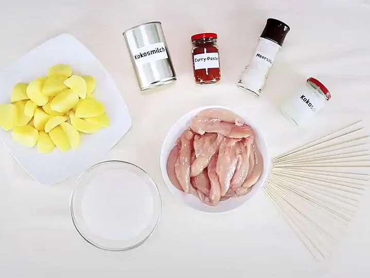 Blitzmenü: Erbsen-Minz-Suppe, Hähnchenspieße, Schokocreme - Rezept - Bild Nr. 3