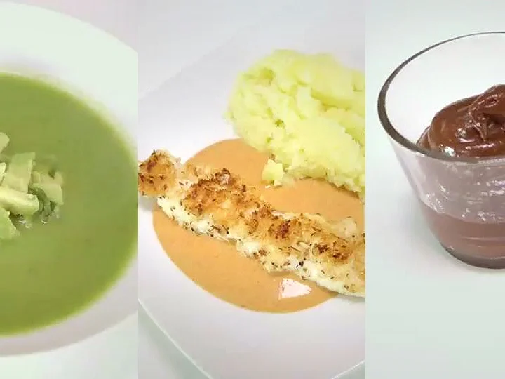 Blitzmenü: Erbsen-Minz-Suppe, Hähnchenspieße, Schokocreme - Rezept - Bild Nr. 133