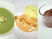 Blitzmenü: Erbsen-Minz-Suppe, Hähnchenspieße, Schokocreme - Rezept - Bild Nr. 133