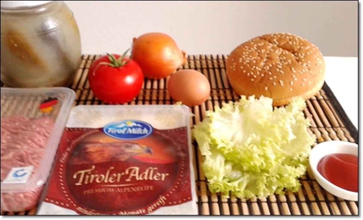 Saftiger Tiroler Adler Burger mit Ei im Patty - Rezept - Bild Nr. 147