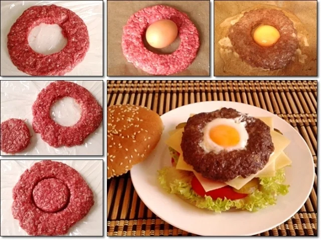 Saftiger Tiroler Adler Burger mit Ei im Patty - Rezept - Bild Nr. 155