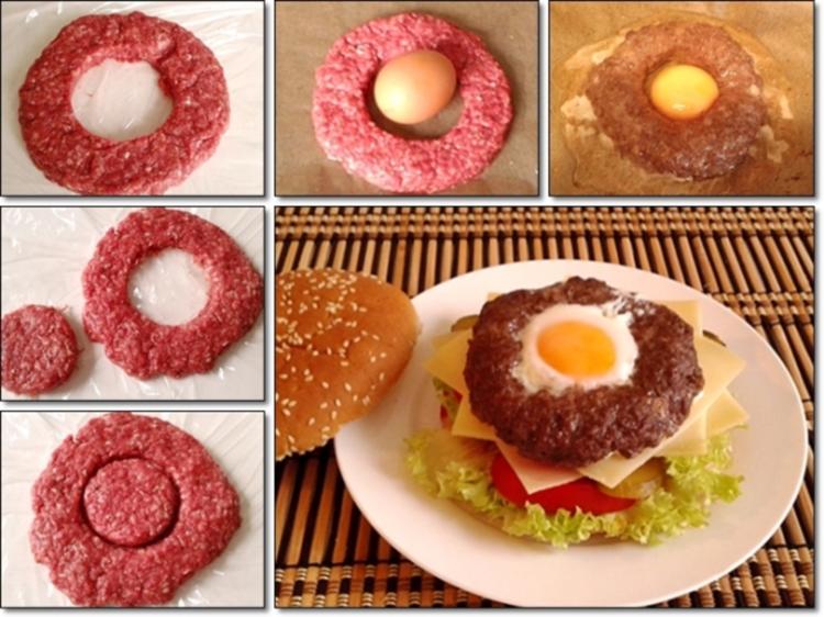 Saftiger Tiroler Adler Burger mit Ei im Patty Rezept kochbar.de