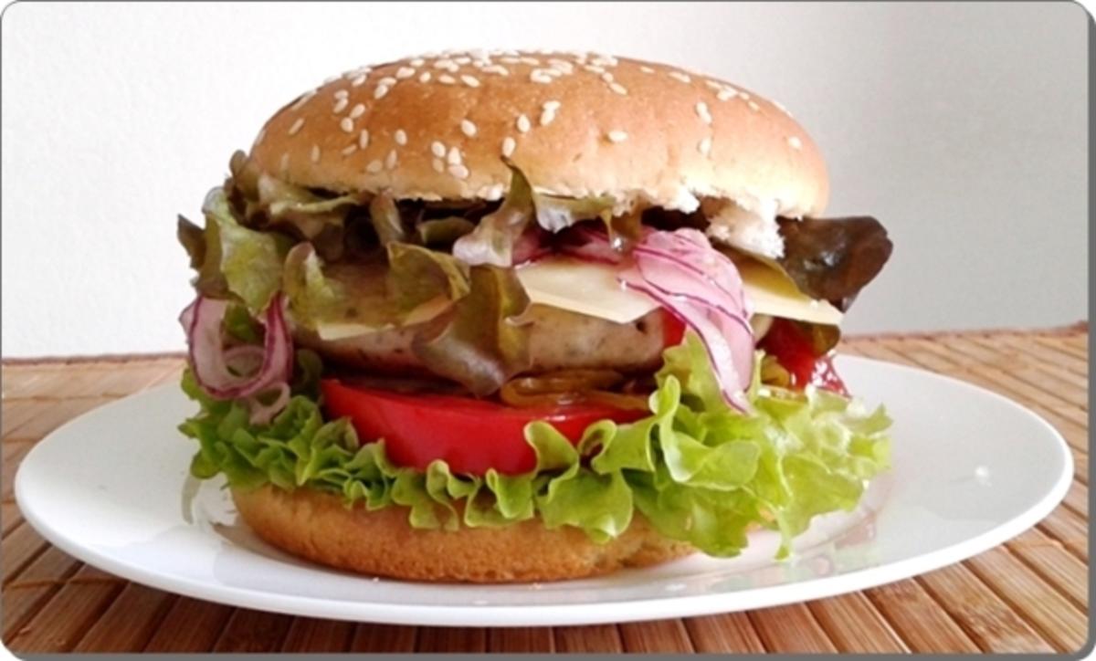 Mega Burger mit Bratwurstschnecke und… - Rezept - Bild Nr. 146