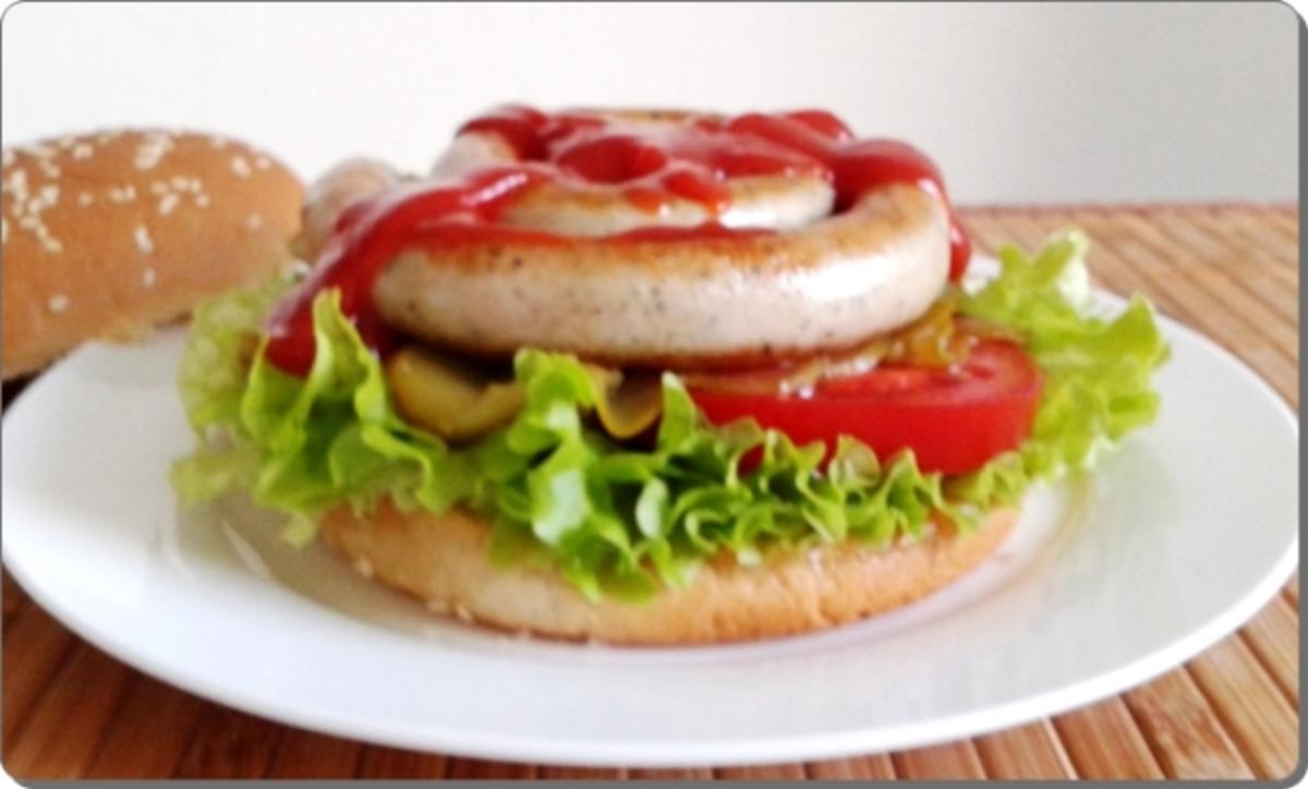 Mega Burger mit Bratwurstschnecke und… - Rezept - Bild Nr. 159