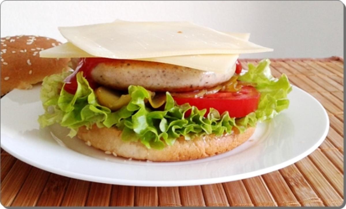 Mega Burger mit Bratwurstschnecke und… - Rezept - Bild Nr. 160