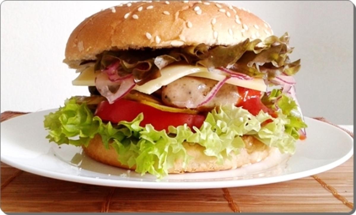 Mega Burger mit Bratwurstschnecke und… - Rezept - Bild Nr. 166