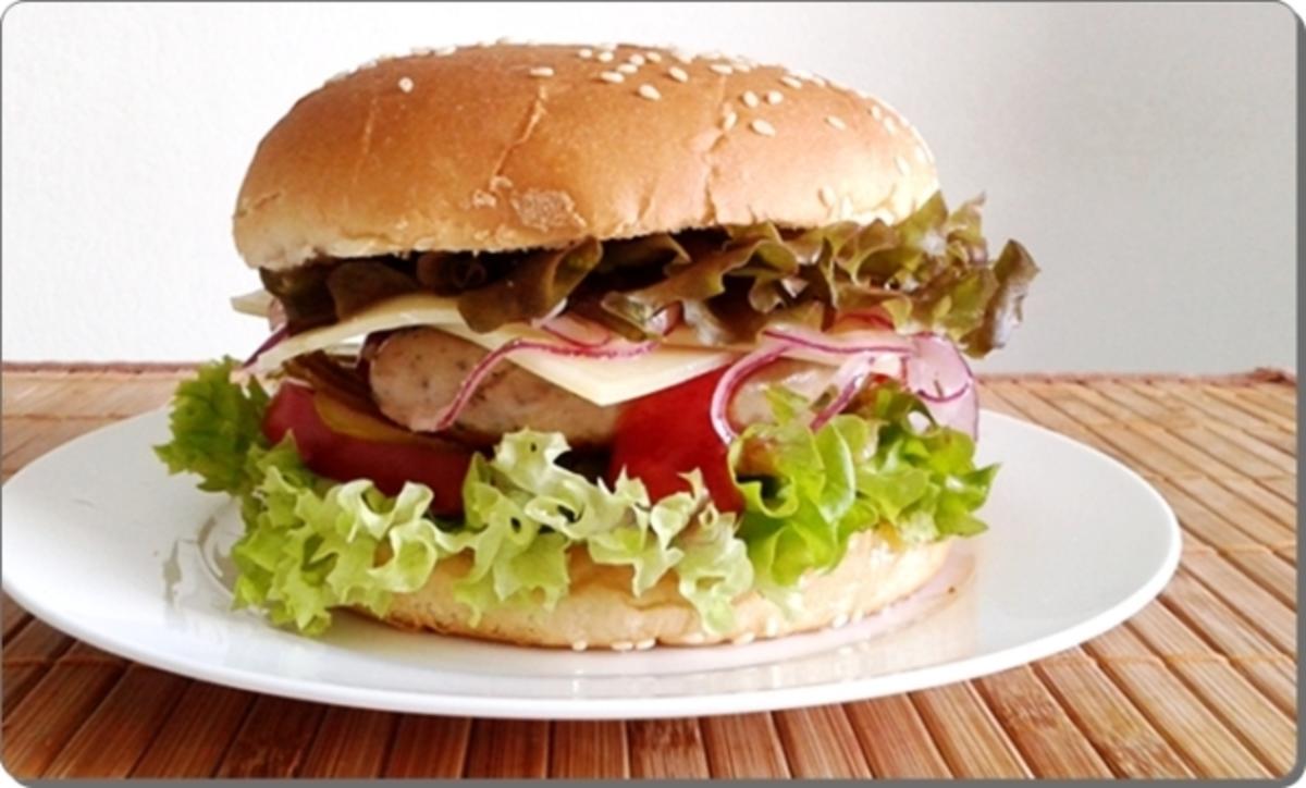 Mega Burger mit Bratwurstschnecke und… - Rezept - Bild Nr. 167