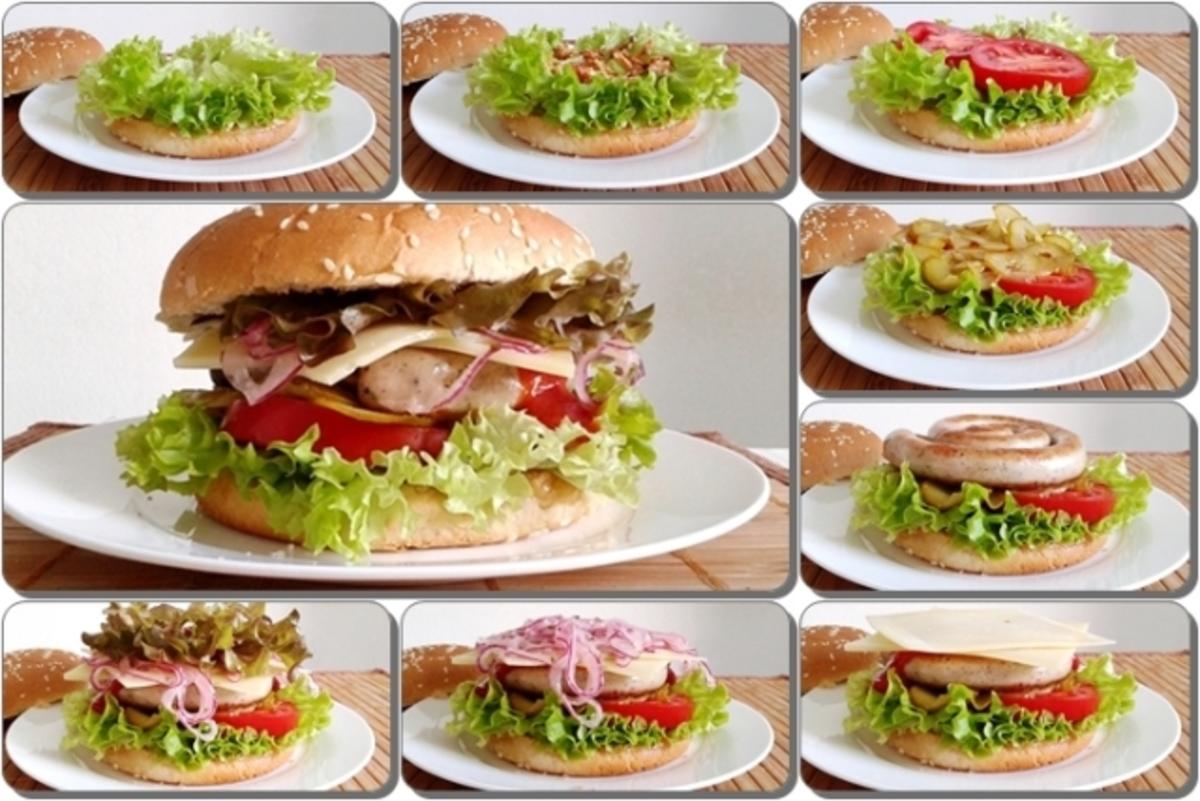 Mega Burger mit Bratwurstschnecke und… - Rezept - Bild Nr. 168