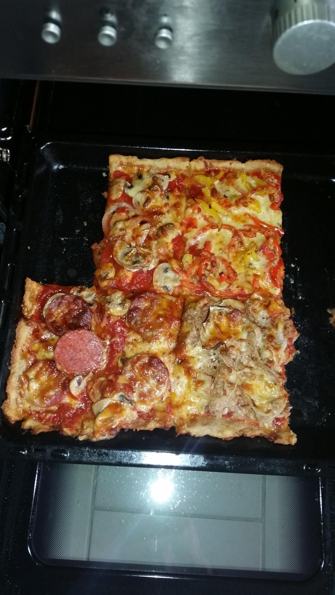 Bilder für Pizza Quark/Öl Teig Kohlenhydrate Reduziert - Rezept