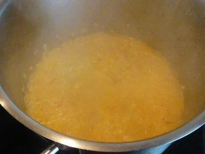 Geschmorte Fleischtomaten,gefüllt mit Safran-Risotto,im Parma-Schinkenmantel - Rezept - Bild Nr. 149