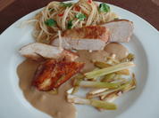 Hähnchenbrust mit Erdnuss-Sauce und Reisnudelsalat - Rezept - Bild Nr. 153