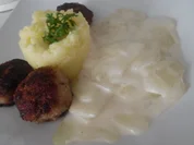 "Blitz-Bouletten" mit Rahm-Kohlrabi - Rezept