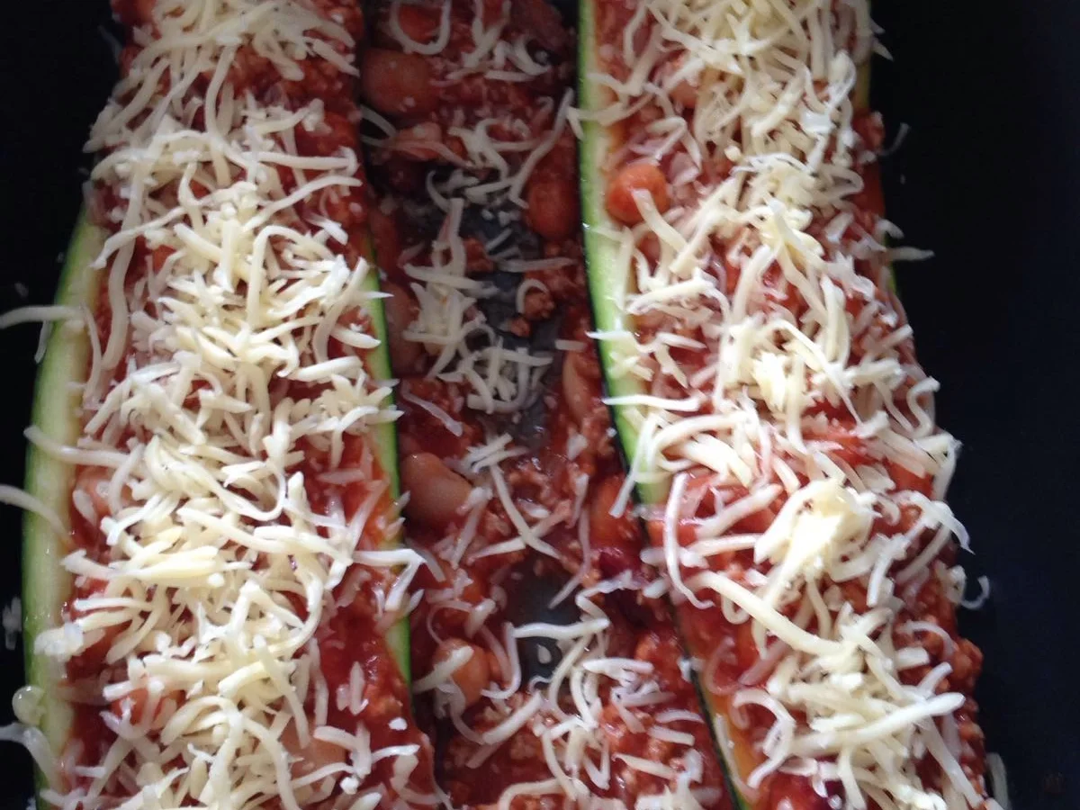 Gefüllte Zucchini mit Hülsenfrüchten - Rezept - Bild Nr. 4