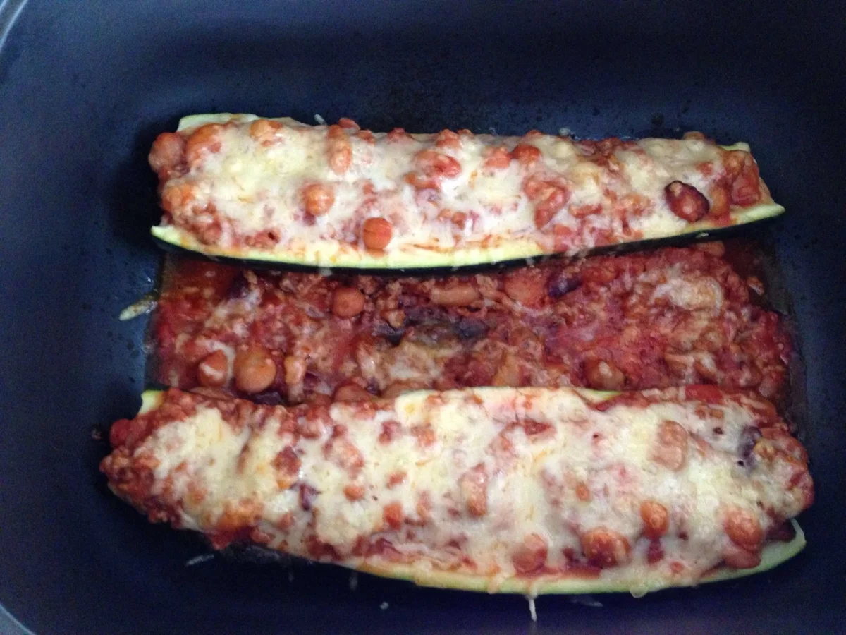 Gefüllte Zucchini mit Hülsenfrüchten - Rezept - Bild Nr. 5