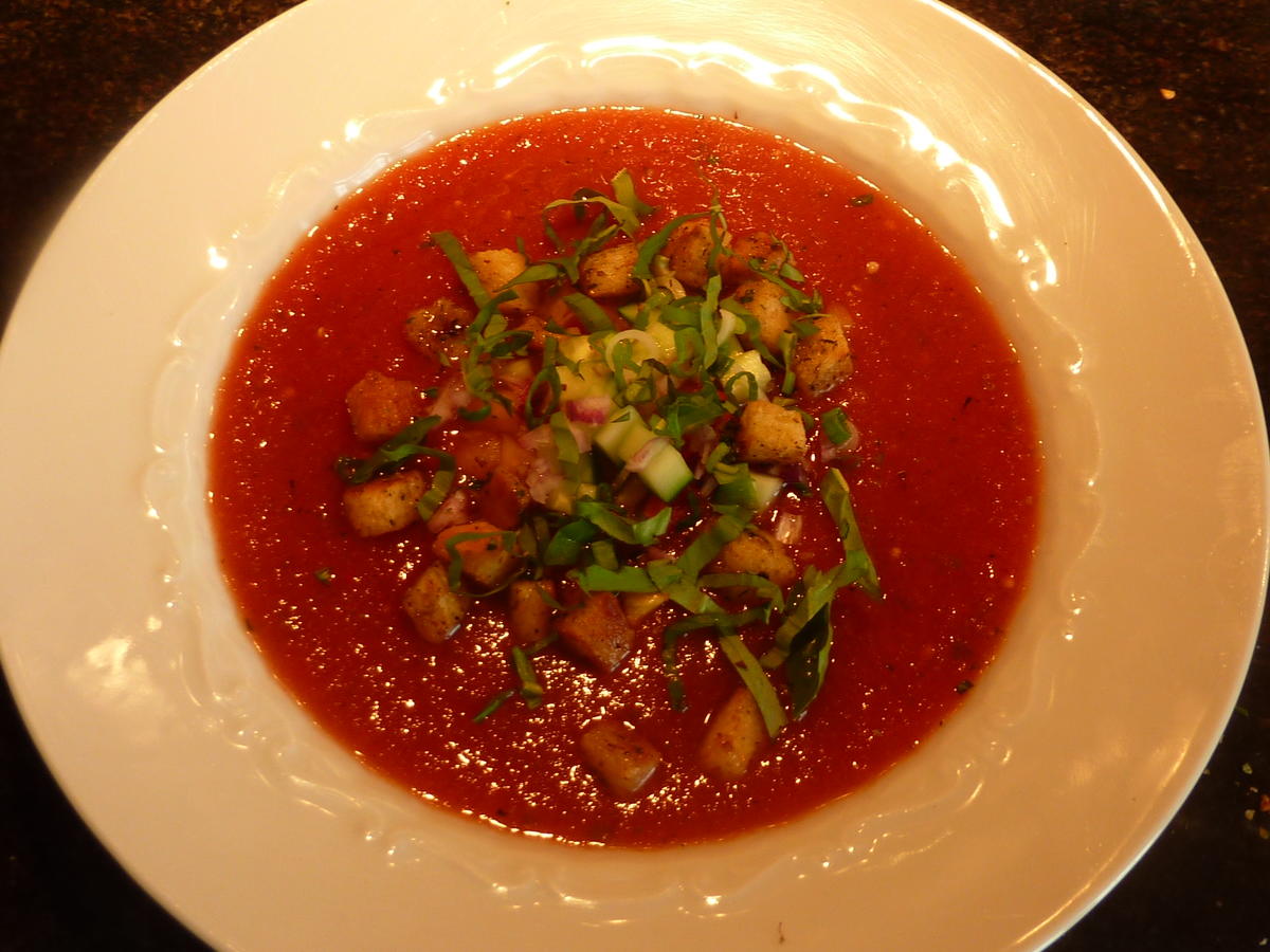 Kalte Tomate- Gemüse Suppe - Rezept - Bild Nr. 202