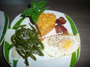 Karotten - Kartoffelstampf an Buschbohnen + Spiegelei. - Rezept - Bild Nr. 265