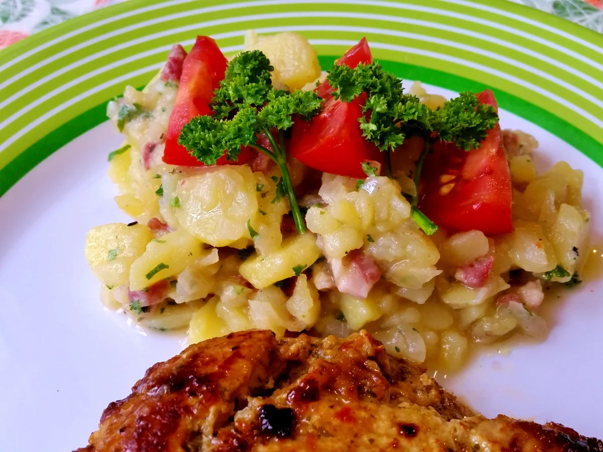 Rezept: Kartoffelsalat - Beilage zum Grillfleisch Bild Nr. 202 Kartoffelsalat - Beilage zum Grillfleisch - Rezept - Bild Nr. 202