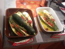 gebackene Zucchini | längs eigegeschnitten, mit Feta und Tomate - Rezept - Bild Nr. 224