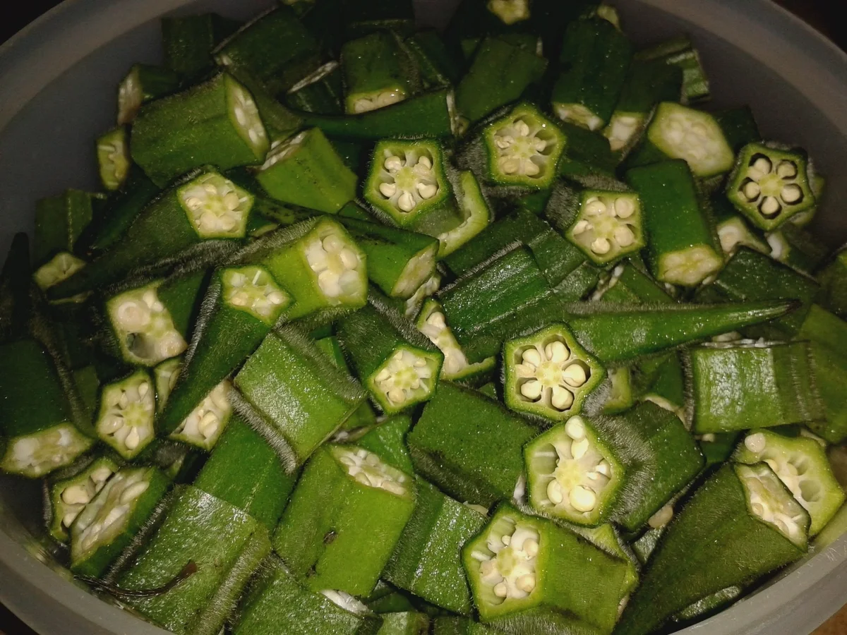 indisch: Bhindi Sabji - Okra-Gemüse - Rezept - Bild Nr. 228