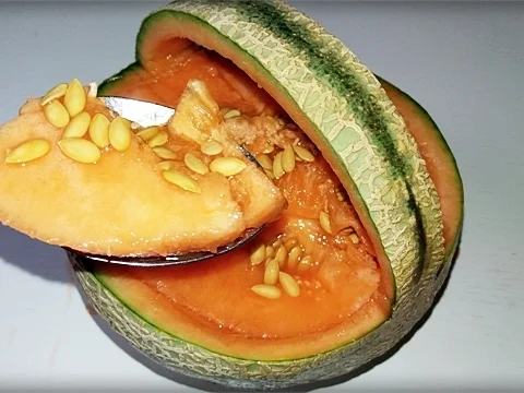 Cantaloupe Melone-Körbchen mit Obst gefüllt - Rezept - Bild Nr. 240