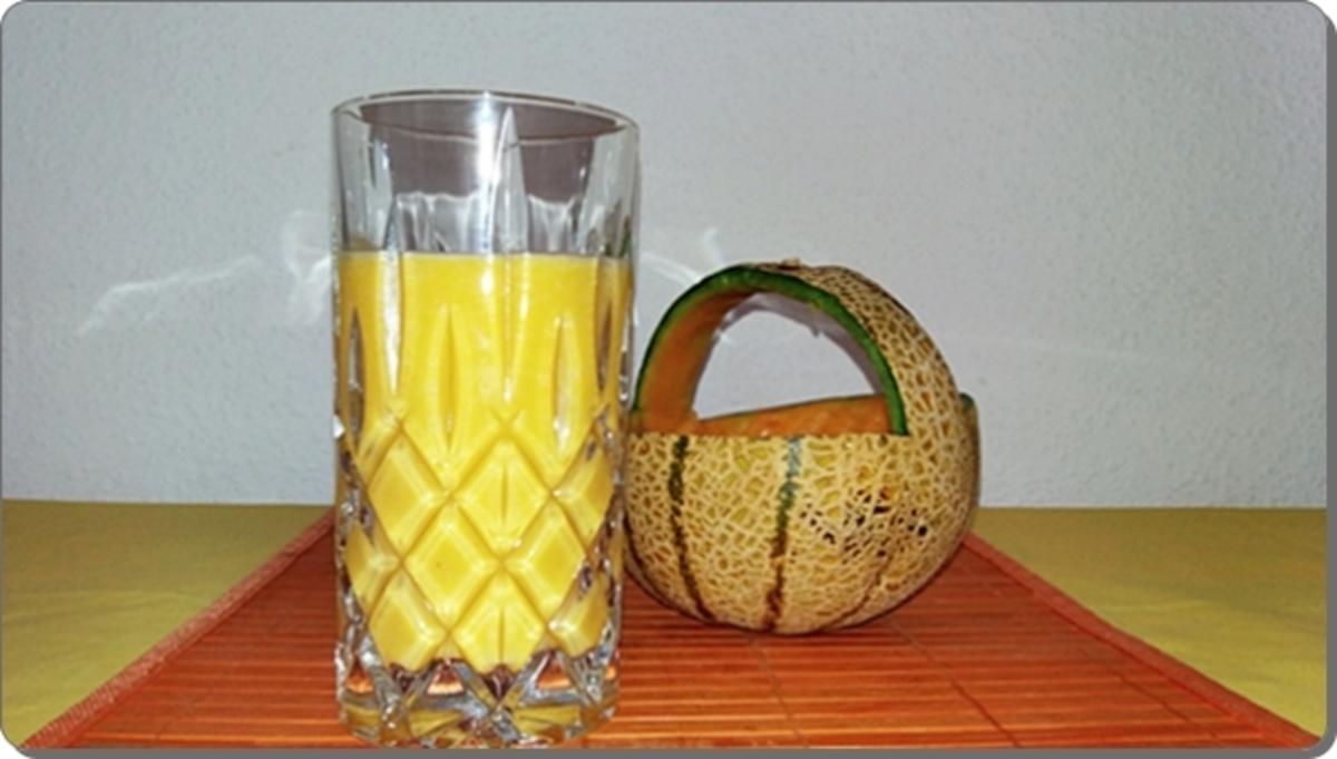 Cantaloupe Melone-Kokos  Smoothie - Rezept - Bild Nr. 227