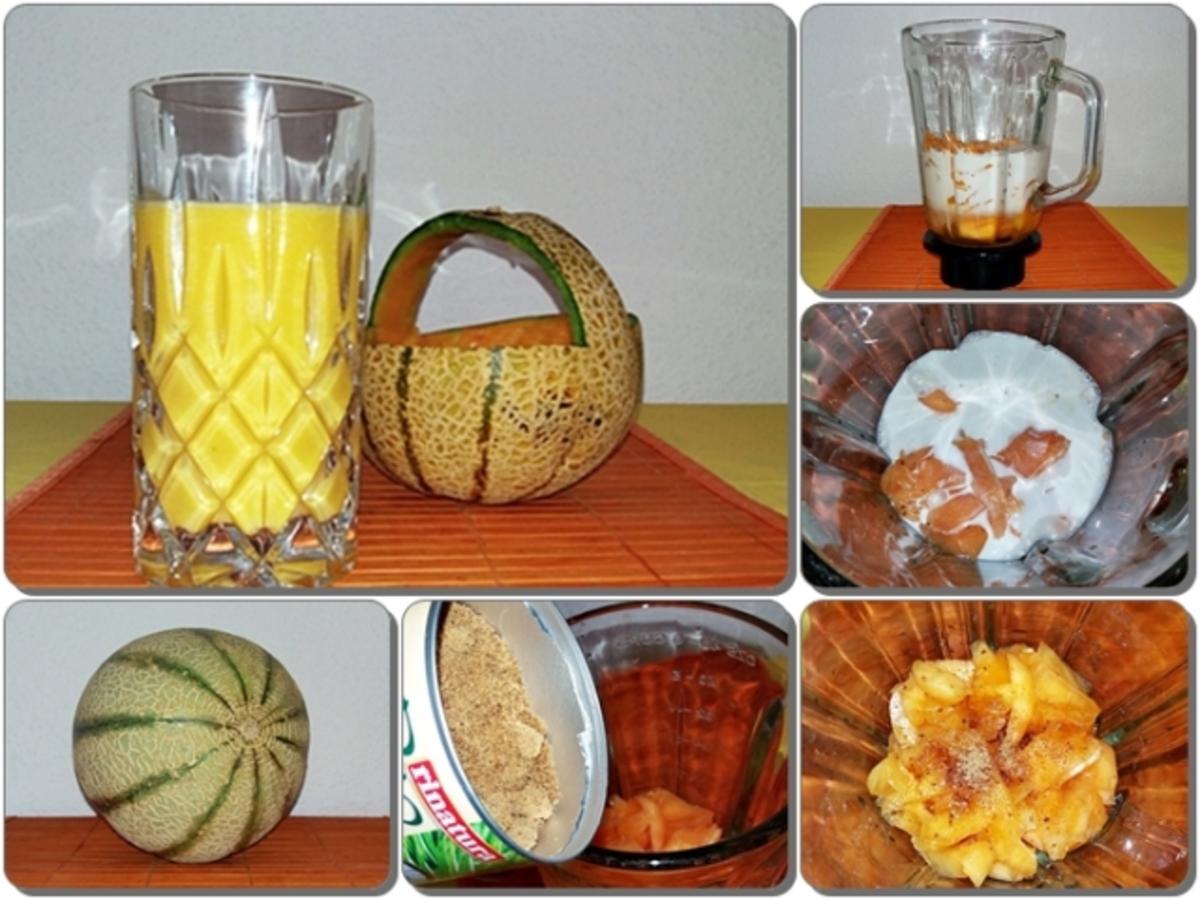 Cantaloupe Melone-Kokos  Smoothie - Rezept - Bild Nr. 236