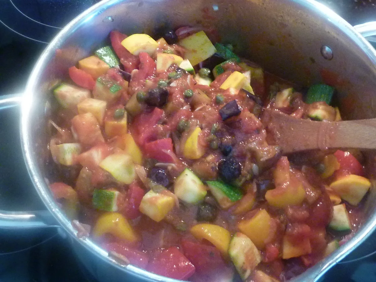 Caponata oder Gemüse Salat auf Sizilianischer Art - Rezept - Bild Nr. 262